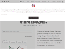 Tablet Screenshot of designer-vintage.com